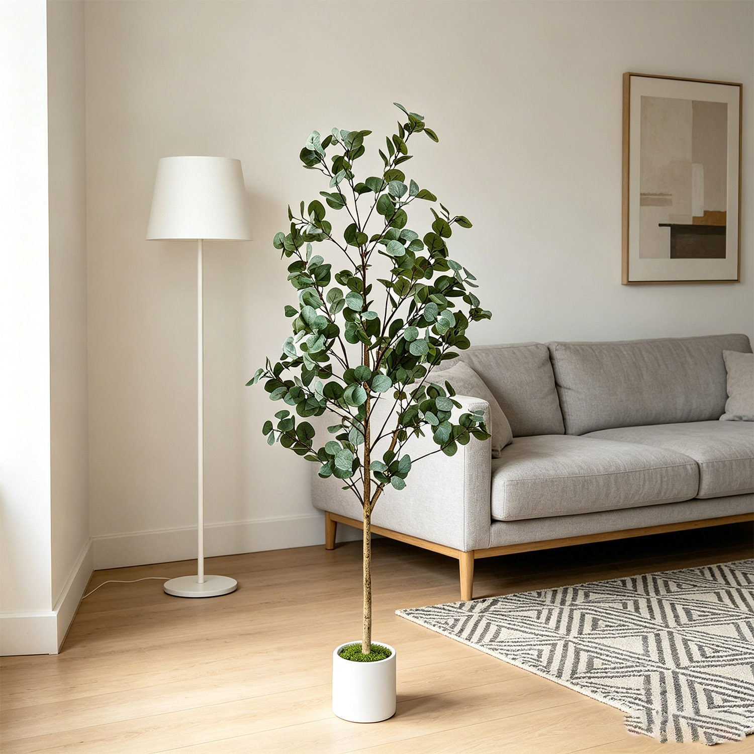 120-155Cm/5.1Ft Artificial Euc - đánh giá và giá Ficus Lyrata Tree